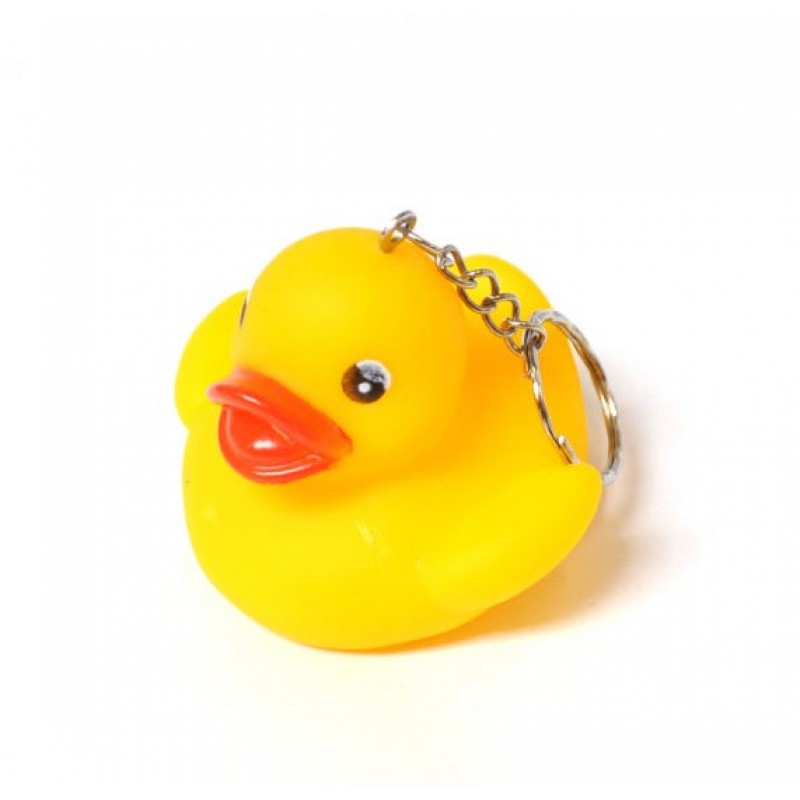 Duck Novelty Keyring Keychain Yellow
